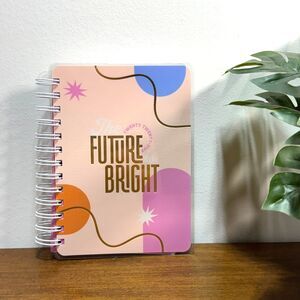 2025 Agenda 52 Weekly Planner Spiral The Future is Bright 4.65 x 6.73